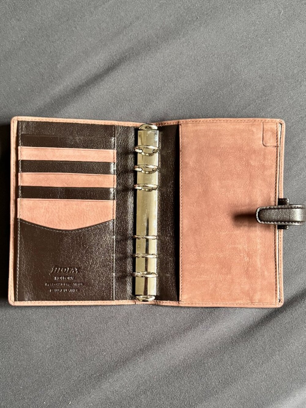 Filofax Holborn Personal Organizer Brown Suede & Leather - Picture 3 of 7